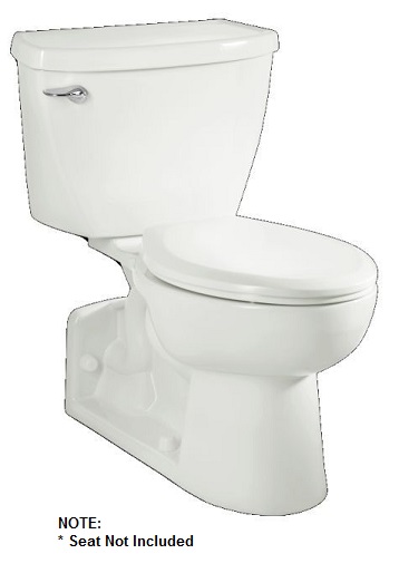 Yorkville 2-pc Toilet No Seat Elongated Pressure-Assisted Right Height Back-Outlet White