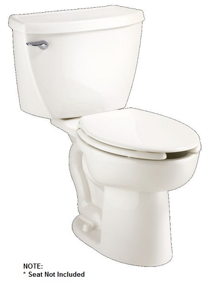 Cadet 2-pc Toilet No Seat Elongated Pressure-Assisted Right Height FloWise White