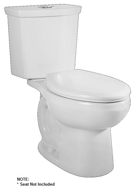 H2Option Dual Flush 2-pc Elongated Toilet w/AquaGuard Tank Liner White