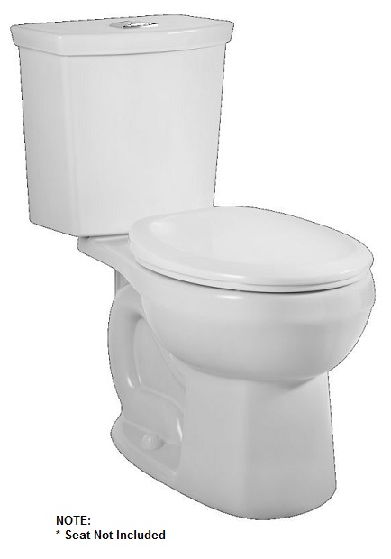 H2Option Dual Flush 2-pc Round Front Toilet w/AquaGuard Tank Liner White