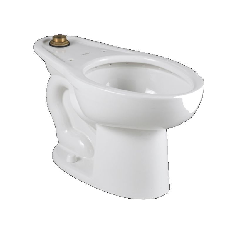 Madera Elong ADA EverClean Univ Flushometer Toilet White