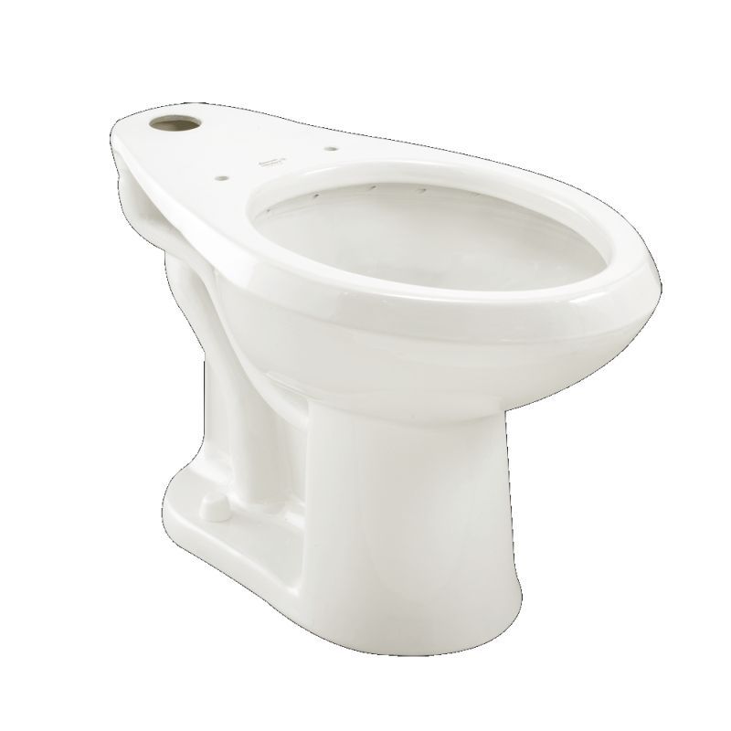 Madera Elongated Flushometer Toilet Bowl Only w/Back Spud White