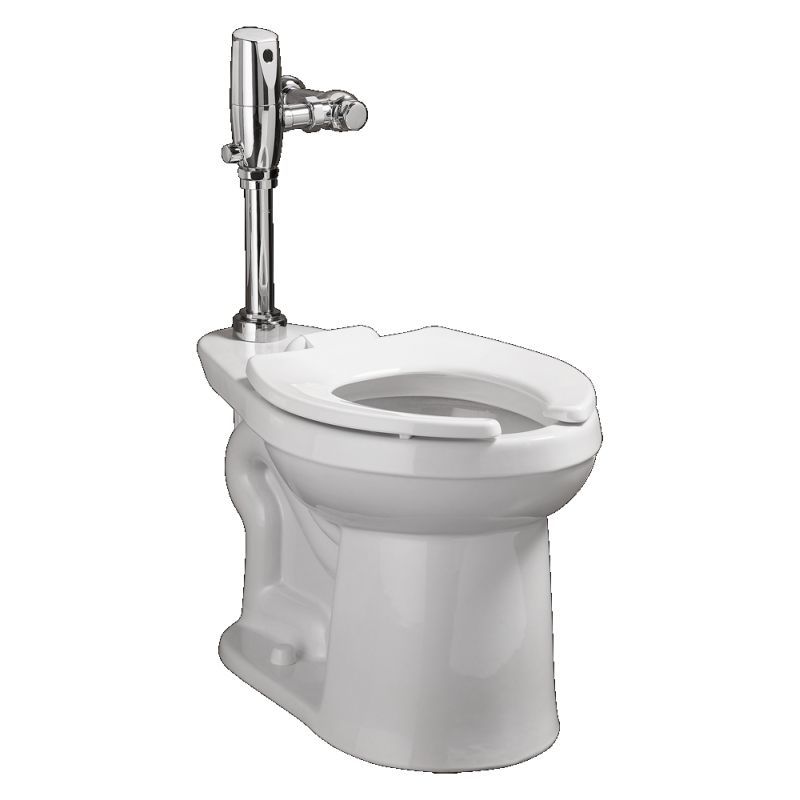 1-pc Toilet With Seat Elongated Right Width FloWise Right Height Flushometer White