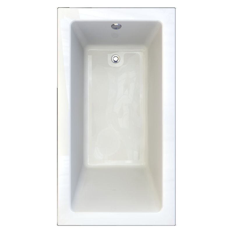 Studio 66x36" Soaking Bathtub in White w/2" Profile