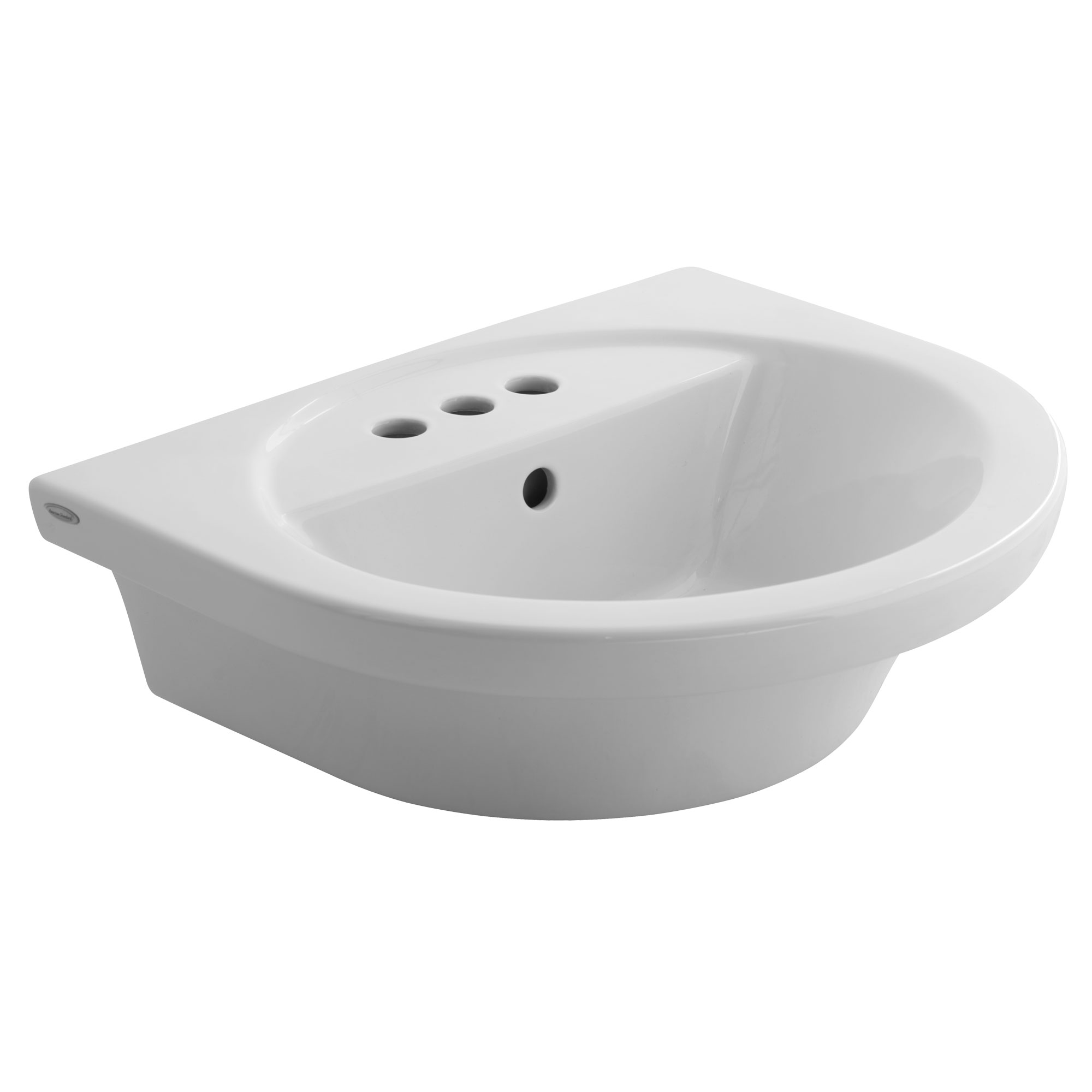 Tropic Petite 21x18-1/2 Pedestal Sink in White w/4" Fct Cntr