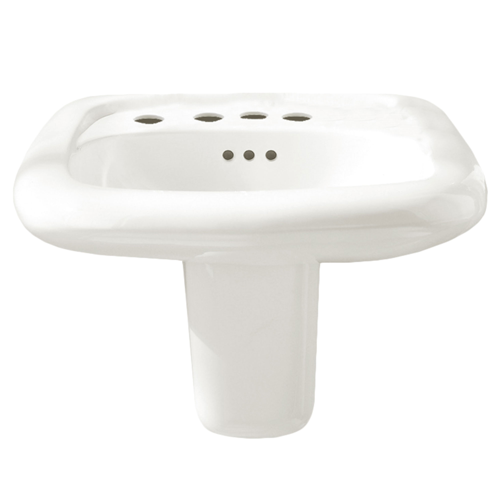 Murro 21-1/4x20-1/2" Wall-Hung Lav Sink in White w/4" Faucet Holes