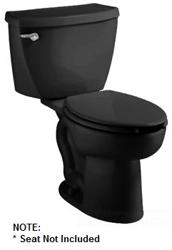 Cadet 2-pc Toilet No Seat Elongated Pressure-Assisted Black