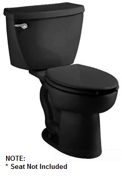 Cadet 2-pc Toilet No Seat Elongated Pressure-Assisted FloWise Black