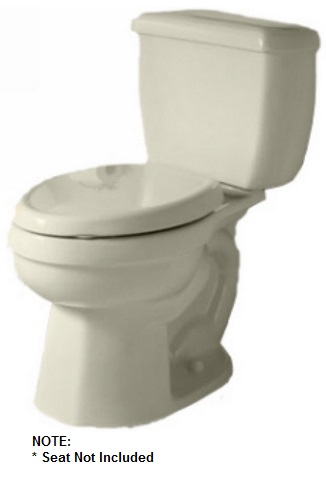 Titan Pro 2-pc Toilet No Seat Round Front Right Height Linen