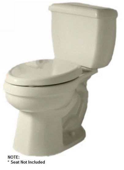 Titan Pro 2-pc Toilet No Seat Round Front Linen