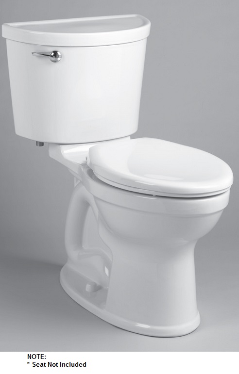 Champion PRO 2-pc Toilet No Seat Elongated Right Height with Right Side Mounted Trip Lever White