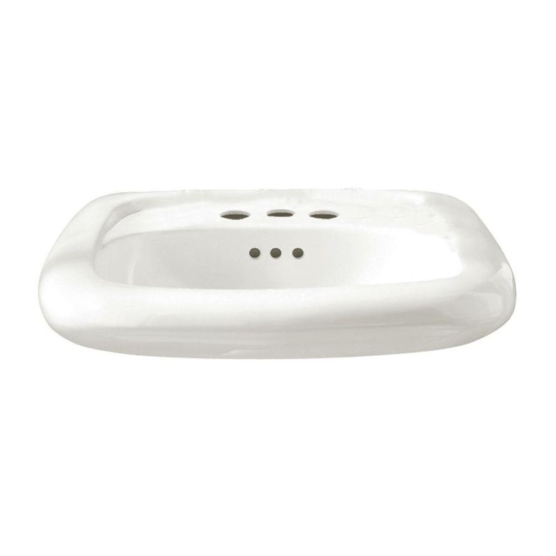 Murro 21-1/4x20-1/2" Wall-Hung Lav Sink in White w/1 Faucet Hole