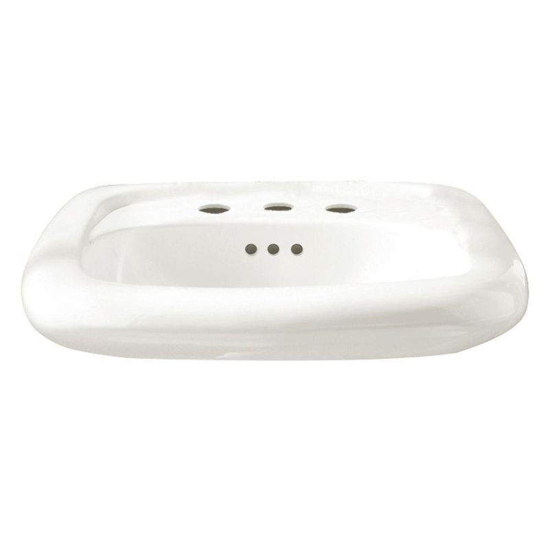 Murro 22x21-1/4" Wall-Hung Lav Sink in White w/8" Faucet Centers