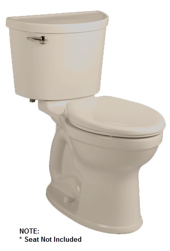 Champion PRO 2-pc Toilet No Seat Round Front Right Height Bone