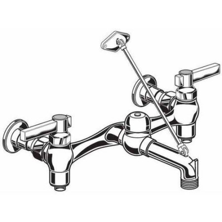 Wall Mount Utility Faucet In Rough Chrome