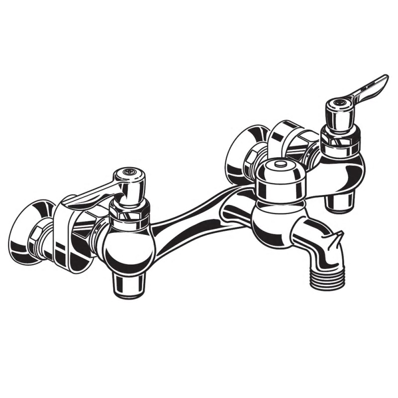 Service Faucet In Rough Chrome