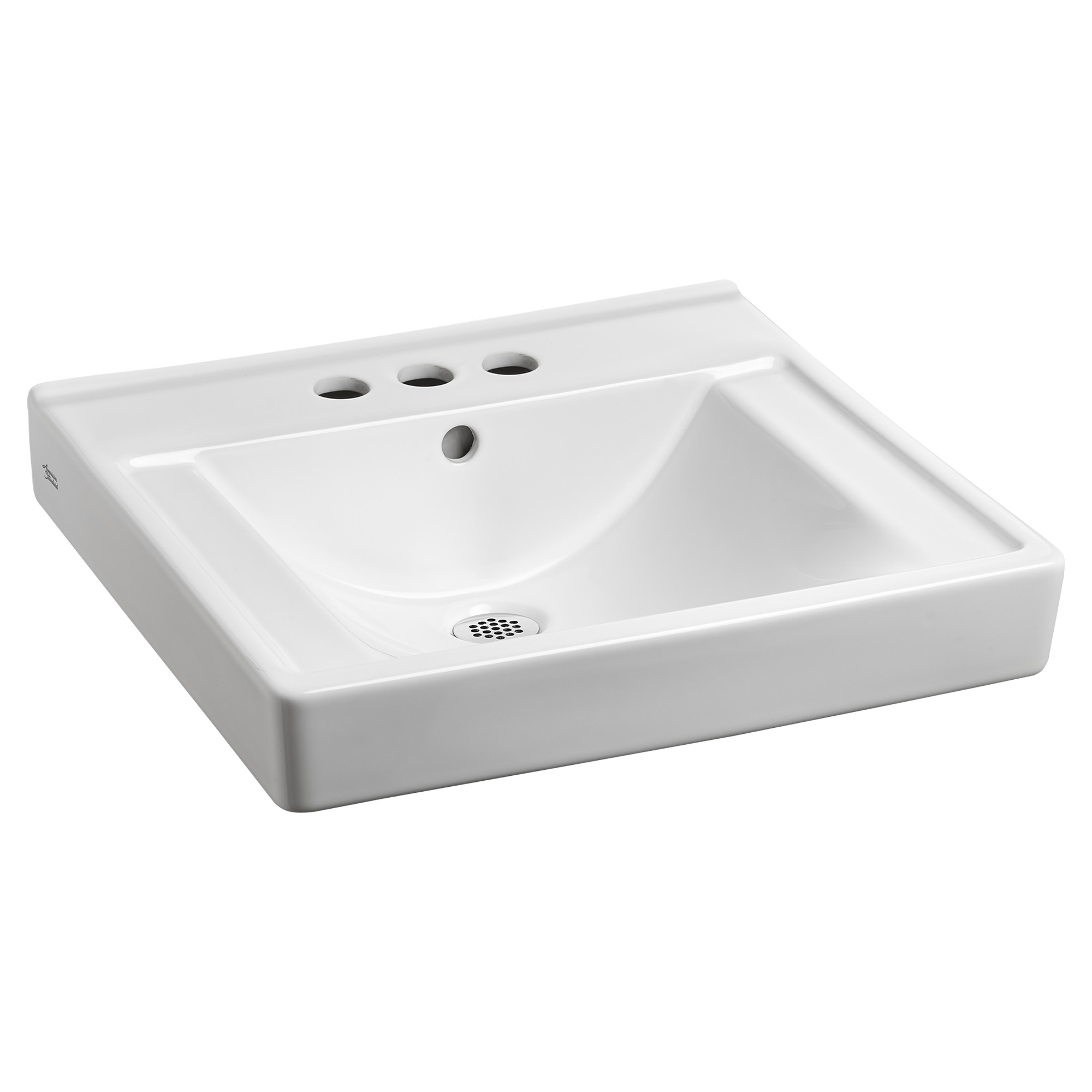 Decorum 20x18-1/4" Wall-Hung Lav Sink in White w/4" Faucet Holes
