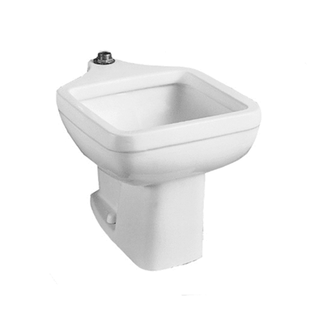 Clinic Service Floor Mount Utility Sink 27-3/4x20" in White