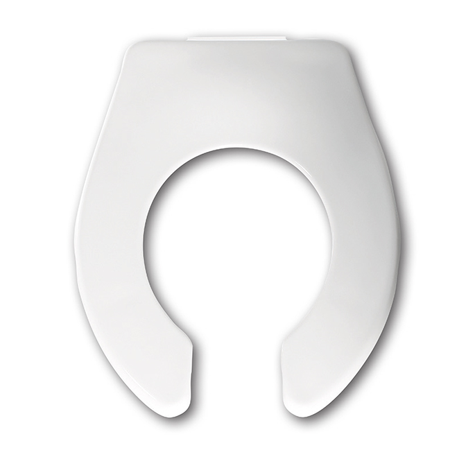 Toddler/Baby Plastic Open Front Toilet Seat/No Cover/White