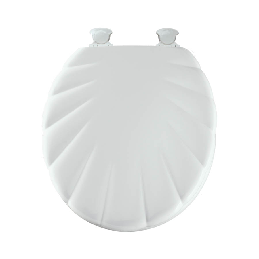 Mayfield Toilet Seat Round Shell Sculptured White
