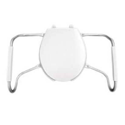 Medic-Aid Toilet Seat Safety Seat/Cover/Side Arms in White