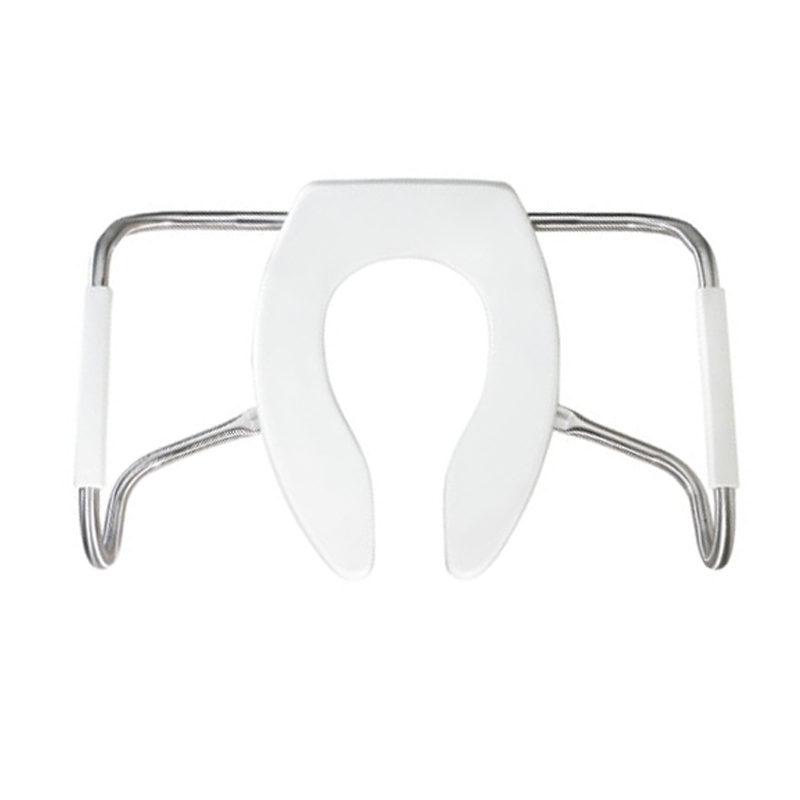 Medic-Aid Heavy Duty Plastic Toilet Seat & Side Arms  White