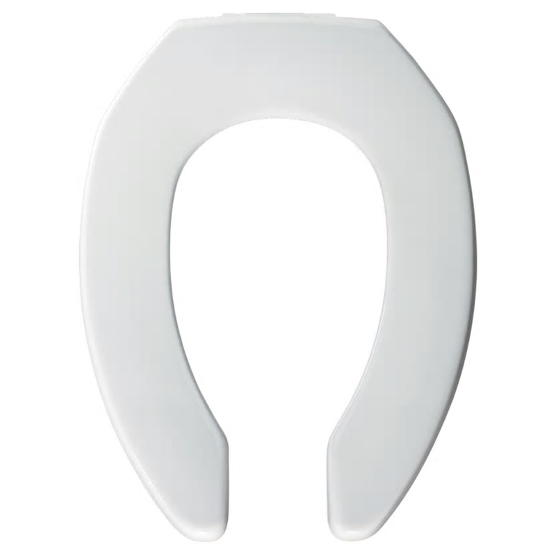 Medic-Aid Heavy Duty Elongated Plastic Toilet Seat in White