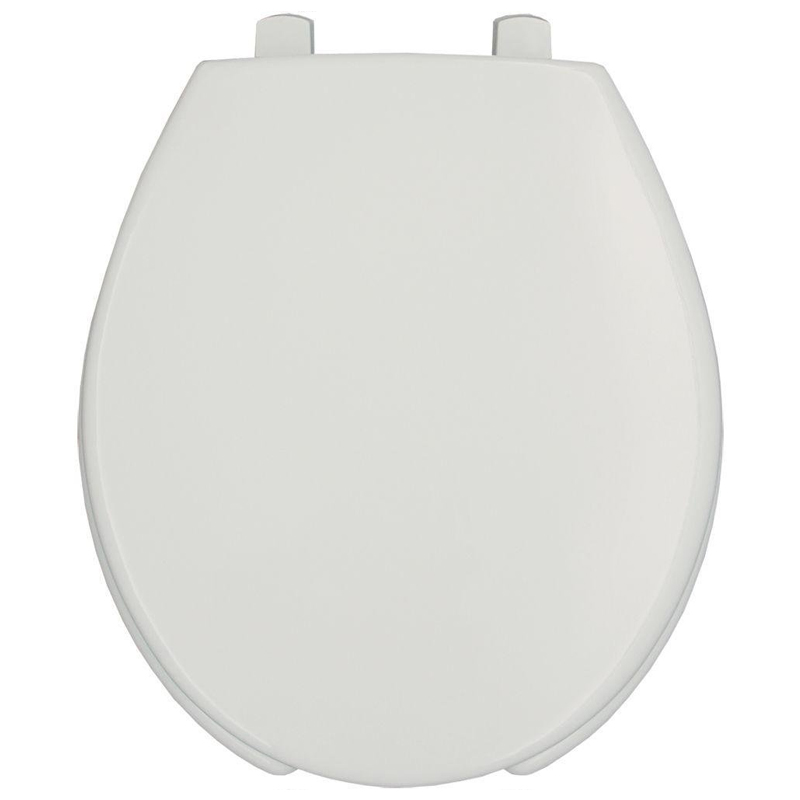 Sta-TITE Round Open Front Toilet Seat w/Cover in White