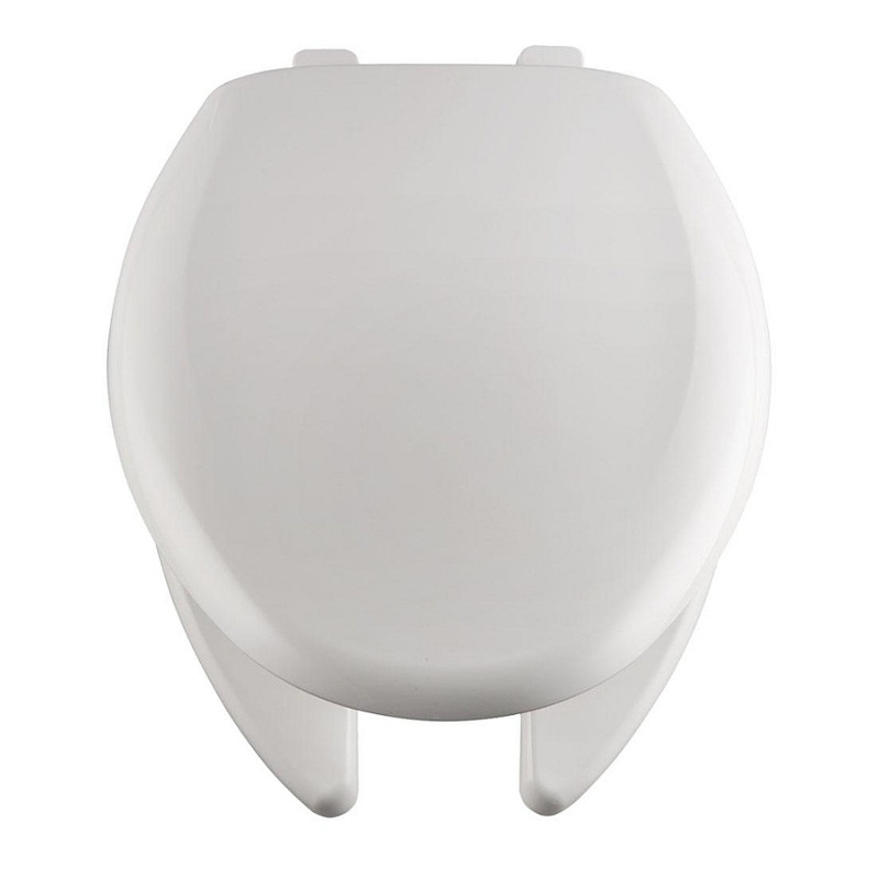Toilet Seat Elongated Heavy-Duty Commercial w/Cover White
