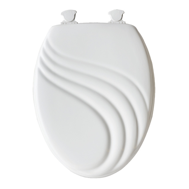 Mayfair Toilet Seat Elongated Sculpted Cover White