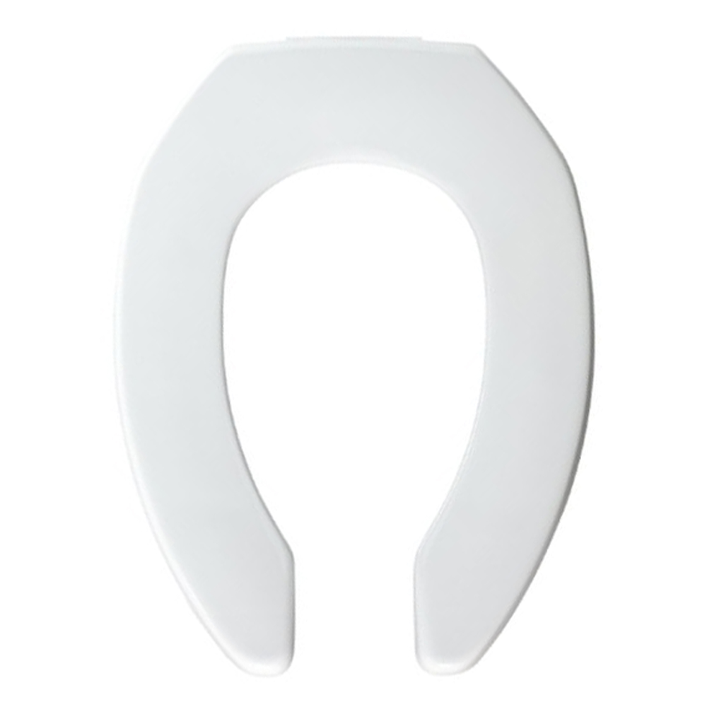 Medic Aid Heavy Duty Plastic Elongated Toilet Seat in White