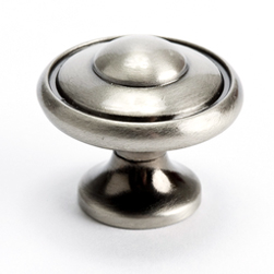 Euro Traditions 1-3/16" Knob in Brushed Black Nickel