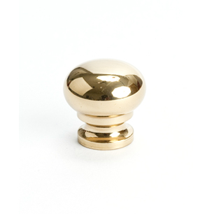 Plymouth 3/4" Knob in Polished Brass