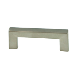Square 3-1/8" Pull in Brushed Nickel