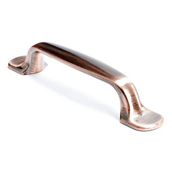 Euro Moderno 3-25/32" Pull in Brushed Antique Copper