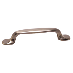 Euro Moderno 3-25/32" Pull in Brushed Antique Brass