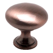 Euro Moderno 1-3/16" Knob in Brushed Antique Copper