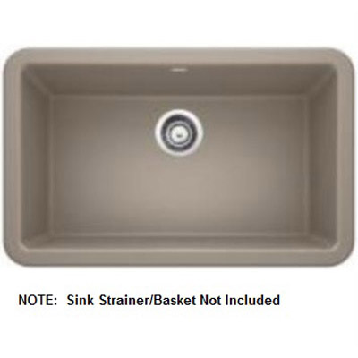 Ikon 30x19x10" Apron Front Single Bowl Sink in Truffle