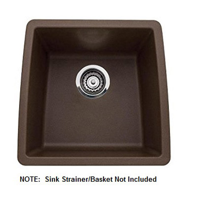 Performa 17-1/2x17x9" Single Bowl Bar Sink in Café Brown