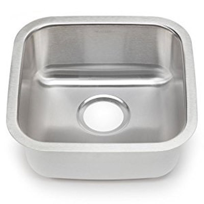 Stellar 15x15x6-1/2" Stainless Steel Single Bowl Bar Sink