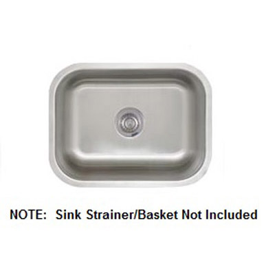 Stellar 23x17-3/4x12" SS Single Bowl Laundry Sink