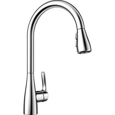 Atura Single Hole Pull-Down Spray Kitchen Faucet in Chrome