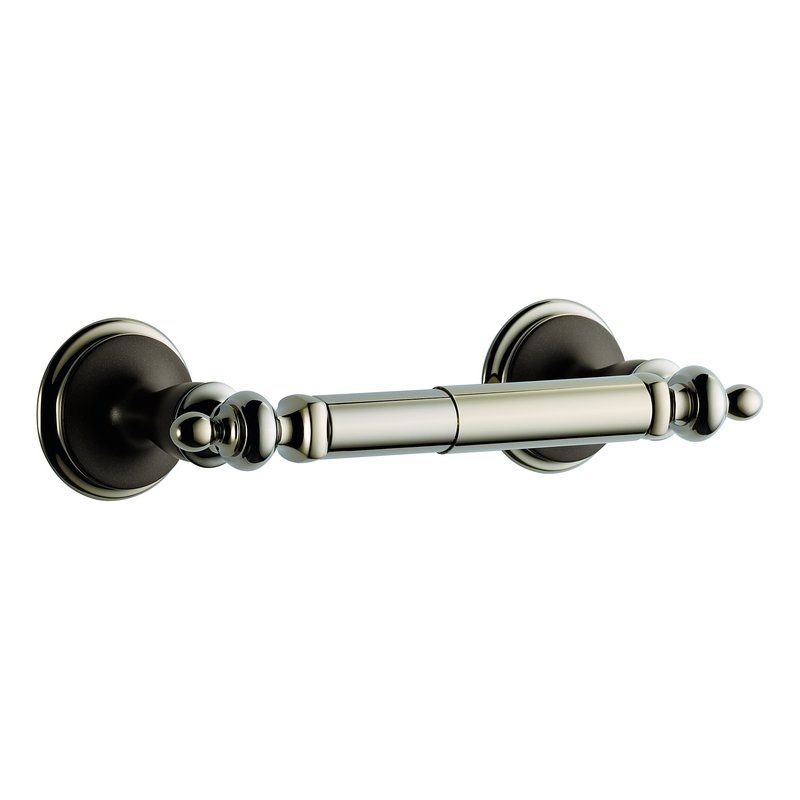 Brizo Charlotte Toilet Paper Holder in Polished Nickel/Bronze