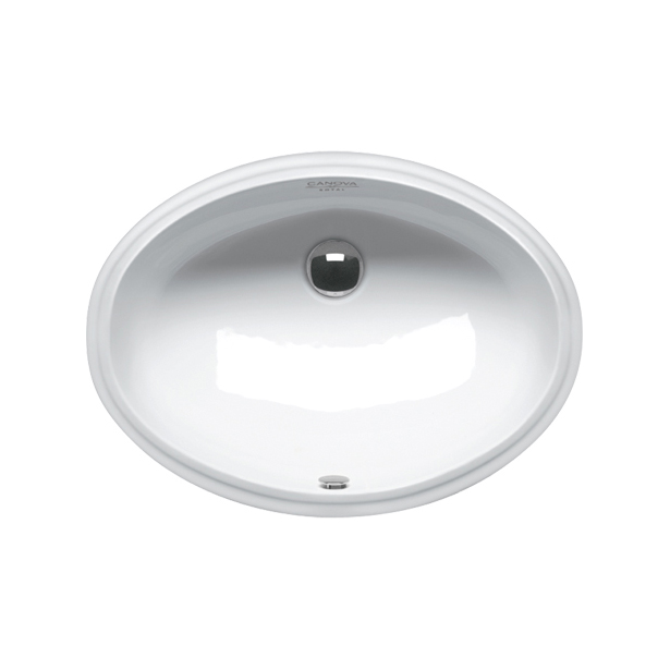 Canova Royal 57 22.44x16.54x7.87 Single Bowl White Bath Washbasin