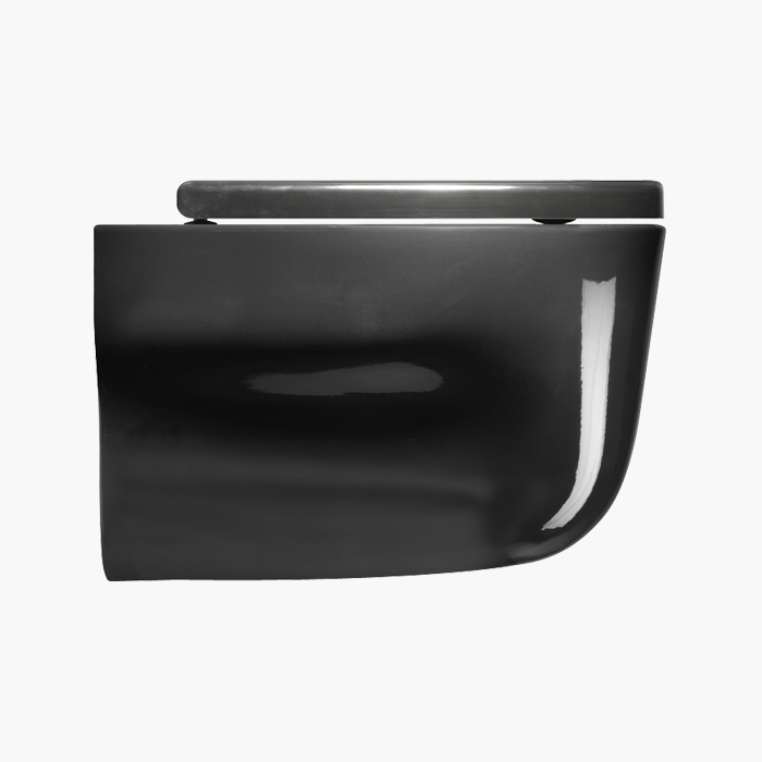 Muse 56 Wall Hung Toilet in Black