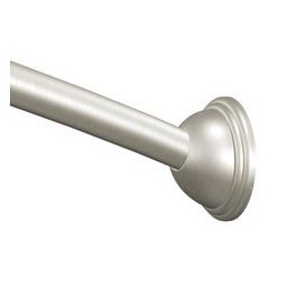 Adjustable Curved Shower Rod 6' Brushed Nickel