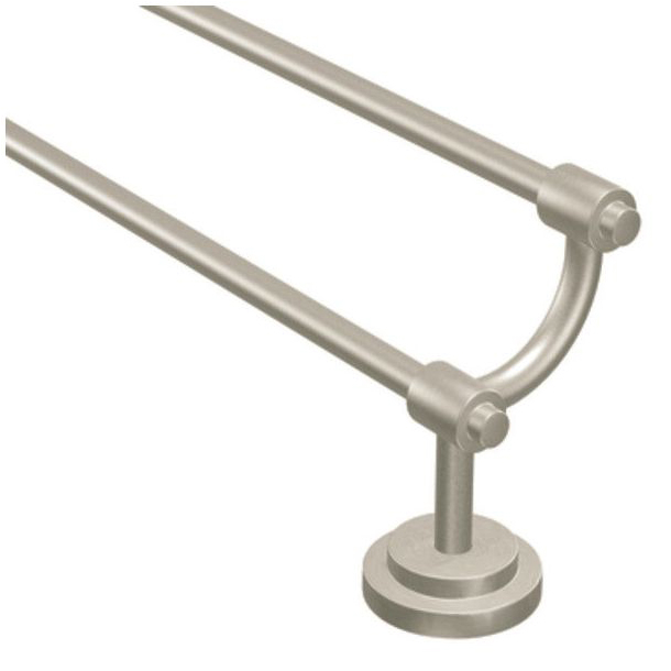 Iso 24" Double Towel Bar in Brushed Nickel
