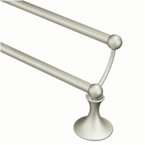 Lounge 24" Double Towel Bar in Brushed Nickel