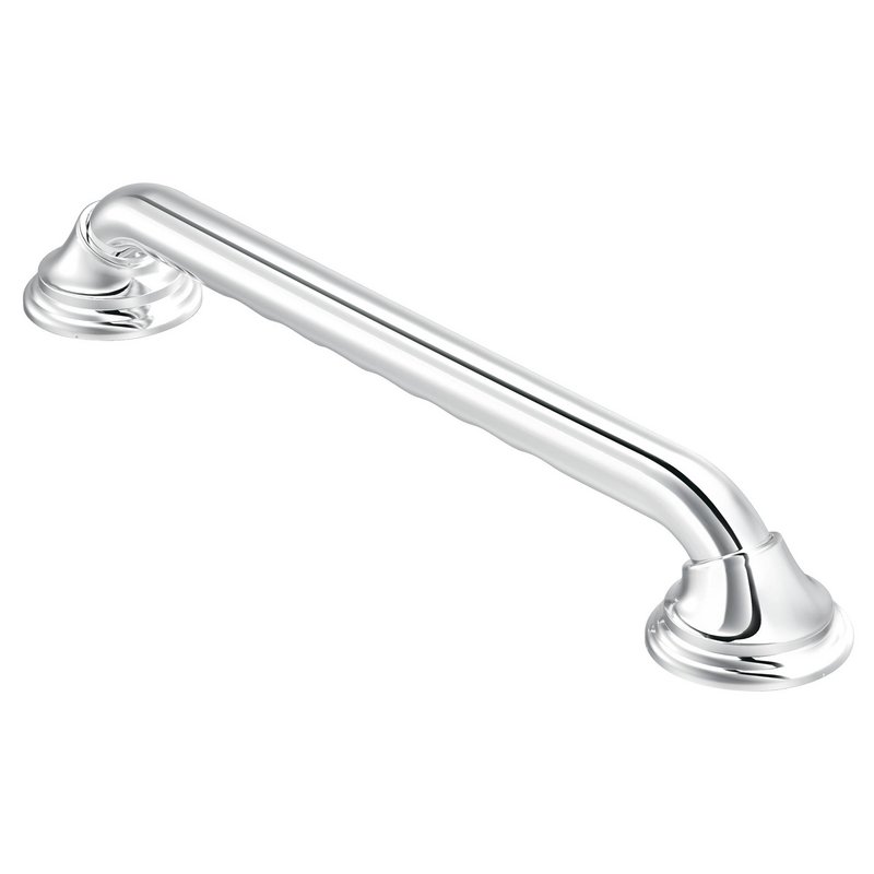 Home Care 24" Grab Bar w/Finger Notches in Chrome