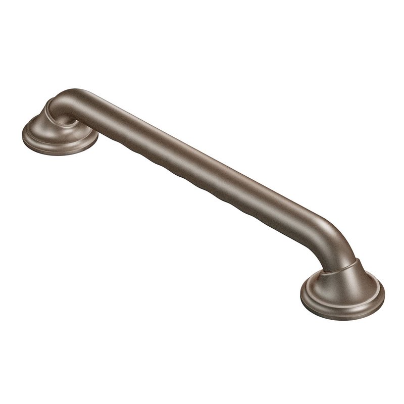 Home Care 24" Grab Bar w/Finger Notches in Old World Bronze